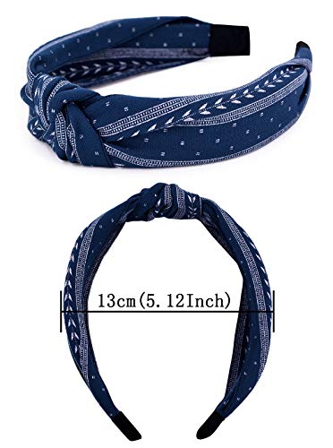 STHUAHE 3PCS Women and Girls Simple Style Double Strip Leaves Knots Handmade Hair Hoop Hairband Headband Hair…