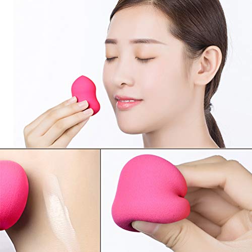 JASSINS 3 PCS Beauty Makeup Sponge Blenders Foundation Blending Sponge, Latex Free Reusable Cosmetic Sponge + 1pcs…