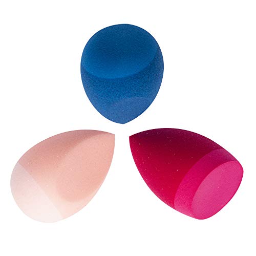 Alimei Premium Makeup Sponge Blender with Silicone skin (Set of 3),Dual-Use Design, No Wasted Makeup