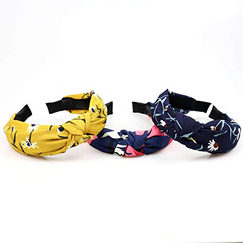 DRESHOW 8 Pack Headbands for Women Criss Cross Vintage Head Wrap Boho Headband Twisted Elastic Hair Accessories