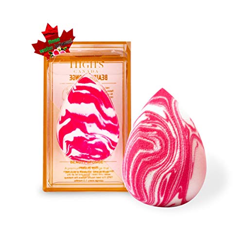 HIGH’S Makeup Sponge Latex-Free Beauty Sponge Blender Beauty Foundation Blending Sponge, Flawless for Liquid, Cream, and Powder, Multi-colored cosmetic Makeup Sponges Rose Water 