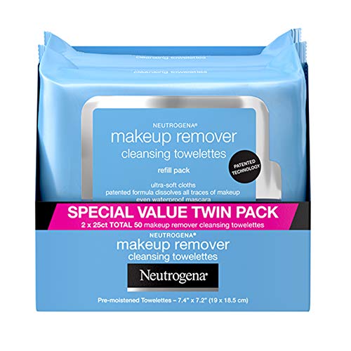 Neutrogena Makeup Remover Cleansing Face Wipes, Daily Cleansing Facial Towelettes Remove Makeup & Waterproof Mascara…