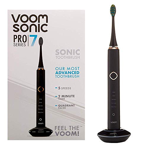 Voom Sonic Pro 7 Series Rechargeable Electronic Toothbrush, Advanced Oral Care Technology, 2-Minute Timer w/Quadrant…