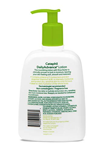 CETAPHIL Advanced Relief Lotion with Shea Butter, 2 Pack – 16 oz, For Dry, Sensitive Skin, 48-Hr Moisture, Restores Skin…
