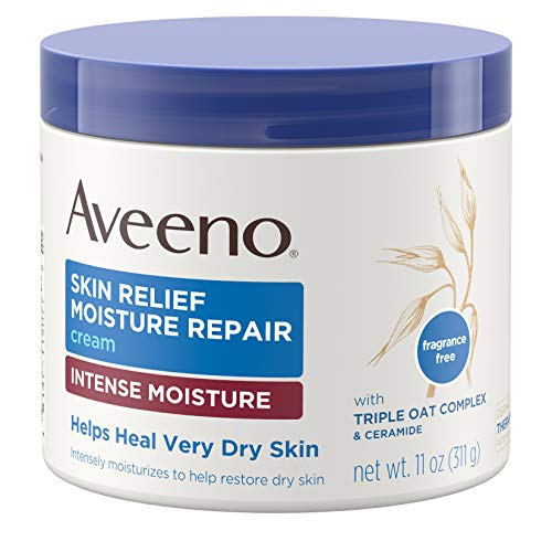 Aveeno Skin Relief Intense Moisture Repair Body Cream with Triple Oat & Shea Butter Formula, Helps Relieve & Restore…