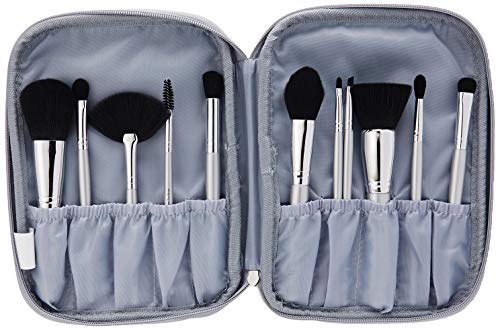 E L F Cosmetics Silver 11 Piece Brush Collection 1 Set