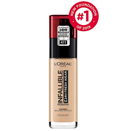 L’Oreal Paris Makeup Infallible Up to 24 Hour Fresh Wear Foundation, Beige Ivory, 1 Ounce