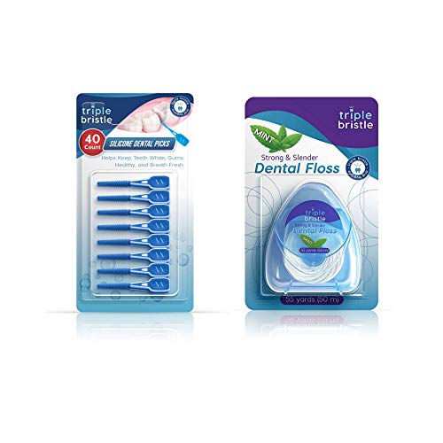 Triple Bristle GO | Portable Battery Sonic Toothbrush for Travel | Three Powerful Modes | Soft Nylon Bristles | Also for…