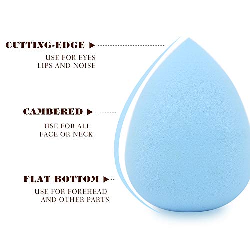 UKISS 3-PCS 360°Flawless Beauty Sponge Blender Set for Foundation, cream,powder or  Liquid Application -Latex Free & Special VE Material – Beauty Sponge Innovation -Water-drop shape