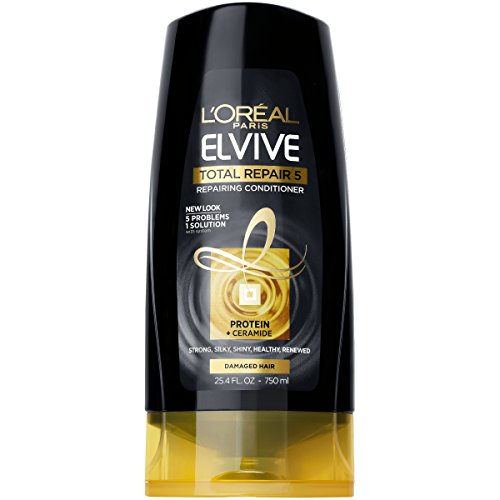 L’Oreal Paris Hair Expert Total Repair 5 Restoring Conditioner, For Dry Damaged, Overworked Hair, 25.4 fl. oz…