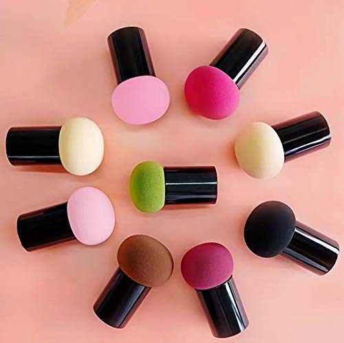5 Pack Round Head Small Mushroom Puff Beauty Makeup Tool Sponge Puff Wet and Dry Air Cushion BB Cream Foundation Flutter