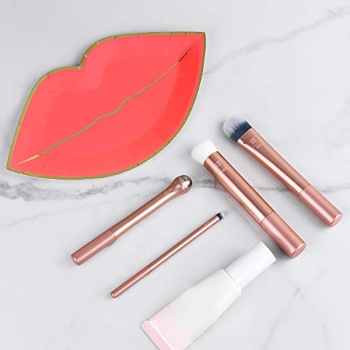 Real Techniques Prep and Prime Makeup Brush Set, Ideal for Exfoliating & Applying Primers, Moisturizers, and Serums…