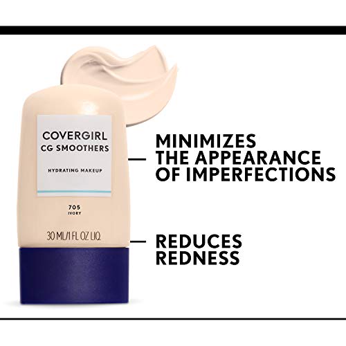 COVERGIRL Smoothers Hydrating Makeup Foundation, Creamy Natural (packaging may vary) , 1 Fl Oz (Pack of 1)