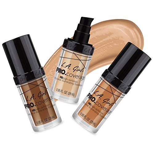 L.A. Girl Pro Coverage Liquid Foundation, Coffee, 0.95 Fl Oz