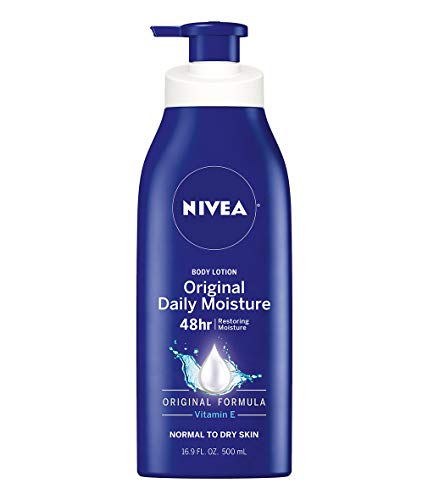 NIVEA Original Moisture Body Lotion with Vitamin E, 16.9 Fl Oz Pump Bottle