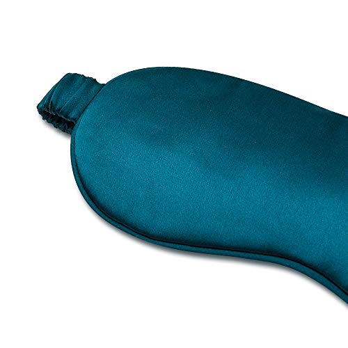 Silk Sleep Mask Eye Mask Blindfold with Double Layer Silk Filling and Elastic Strap for Full Night’s Sleep, Travel and…