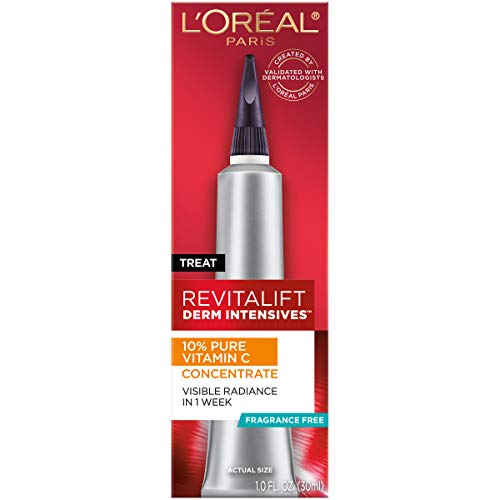L’Oreal Paris Revitalift 10% Pure Vitamin C Face Serum, Radiant and Brighter Skin, Visibly Reduced Wrinkles, Fragrance…
