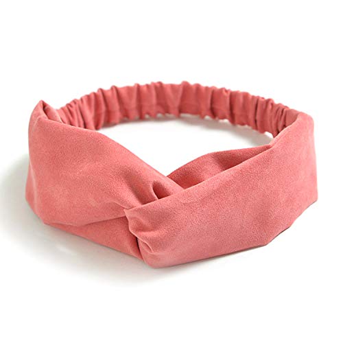 DRESHOW 10 Pack Boho Headbands for Women Vintage Cross Elastic Head Wrap Hair Accessories