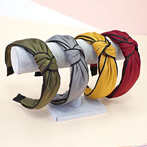 Headbands for Women – 1Pcs Hair Hoops with Cross Knot Hairbands with Cloth Wrapped Headwear Styling Tools Accessories…