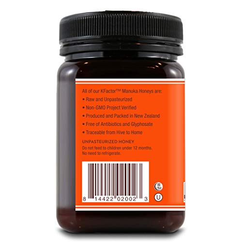 Wedderspoon Raw Premium Manuka Honey, KFactor 16, 17.6 Oz, Unpasteurized, Genuine New Zealand Honey, Traceable from Our…