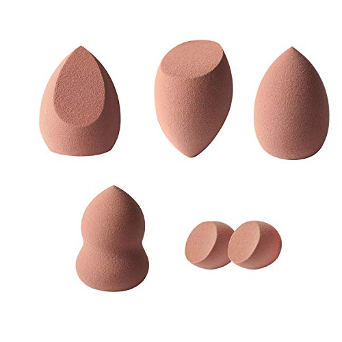 jedaisy Makeup Sponge Blender Multi-Shape Blending Brown Cosmetics Tool Flawless Facial Powder Puff Beauty Tool Set…