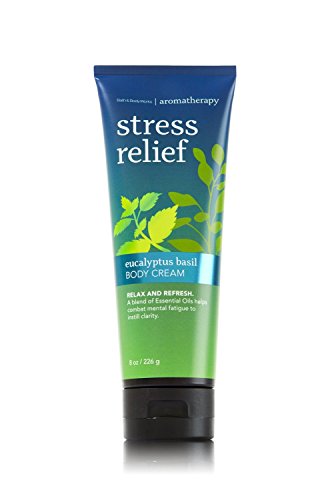Bath and Body Works Stress Relief Eucalyptus Basil Body Cream 8 Ounce