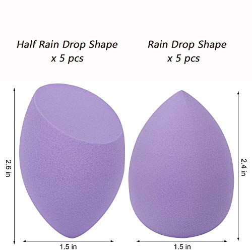 Makeup Sponge for Foundation, Beauty Original Blender Ball for Blending Liquid, Power, Cream Purple