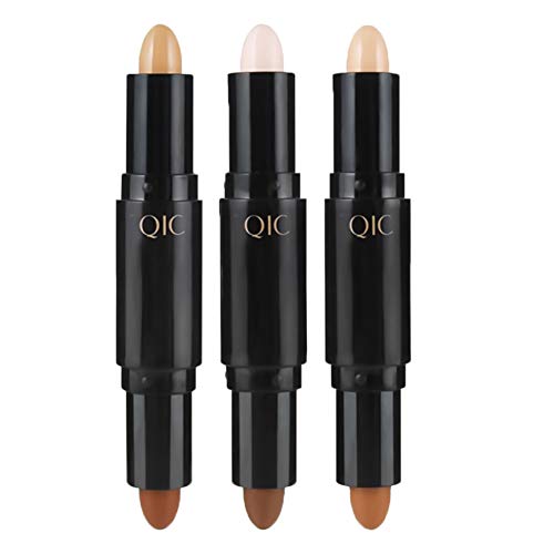 MEICOLY Highlight Stick Double Head Facial 3D Contour Repair Bronzer Concealer Stick Body Make Up Foundation Cream Pen…