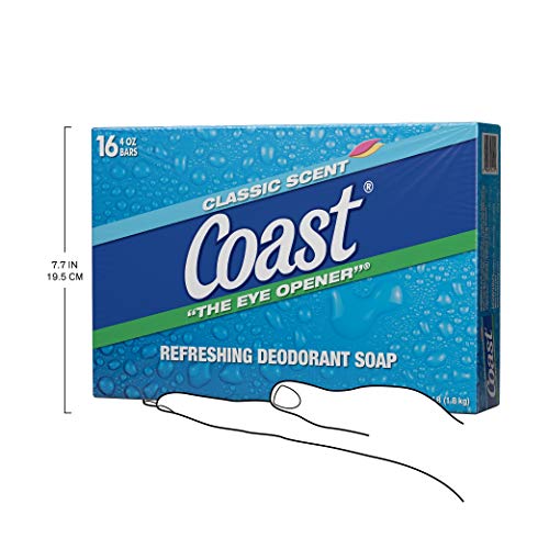 Coast Refreshing Deodorant Soap Bar – 16 Bars – Thick Rich Lather Leaves Your Body Feeling Energized And Clean – Classic…