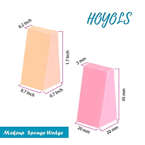 Makeup Sponge Wedge Shaped Blender, Professional Applicators Latex Free Foam, For Cosmetic Blending Foundation 48 pieces…