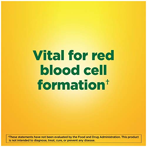 Nature Made Iron 65 mg (325 mg Ferrous Sulfate) Tablets, Dietary Supplement for Red Blood Cell Support, 180 Tablets, 180…