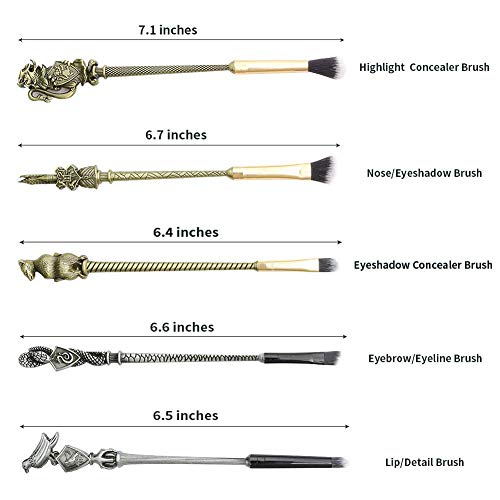 New Upgrate Potter Makeup Brushes Set -5 Sets Makeup Brushes for Women Foundation Blending Blush Eyeshadow Face Powder…