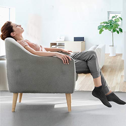 Gel Moisturizing Gloves and Spa Socks Cotton for Dry Cracked Heels Feet Skin Repair Treatment for Men and Women in Dry…