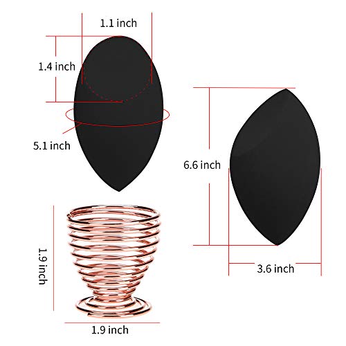 6 PCS Makeup Sponge Set Blender and 2PCS Sponge Holder Beauty Foundation Blender Sponge for Foundation, Professional…
