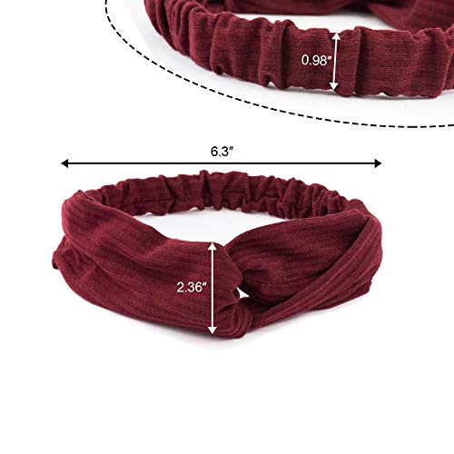 EAONE 16 Pcs Boho Headbands for Women, Fashion Headbands Floral Bandeau Head bands Retro Elastic Hair Bands Criss Cross…