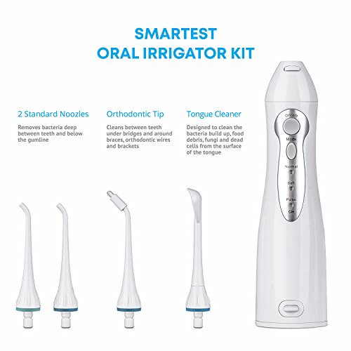 AquaSonic Home Dental Center Rechargeable Power Toothbrush & Smart Water Flosser – Complete Family Oral Care System – 10…