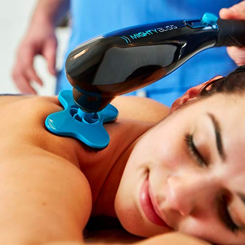 Mighty Bliss Deep Tissue Back and Body Massager Cordless Electric Handheld Percussion Muscle Hand Massager – Full Body…