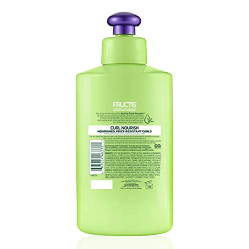 Garnier Hair Care Fructis Triple Nutrition Curl Moisture Leave-In Conditioner, 10.19 Fluid Ounce