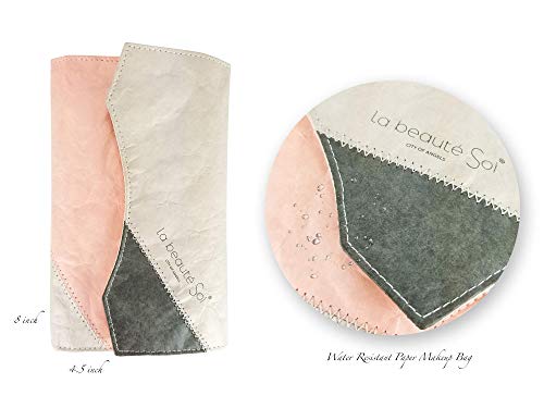 labeauteSoi Professional Makeup Brush Set – 10 pcs Essential Soft Synthetic Face and Eyeshadow Brushes in Pink RoseGold…