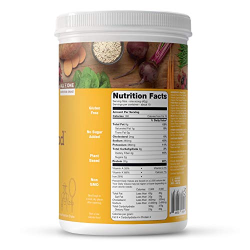 Amazing Grass Protein Superfood: Organic Vegan Protein Powder, Plant Based Meal Replacement Shake with 2 servings of…