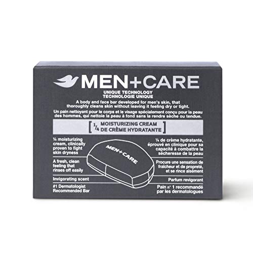 Dove Men+Care Body and Face Bar, Extra Fresh, 4 Ounce, 20 Count