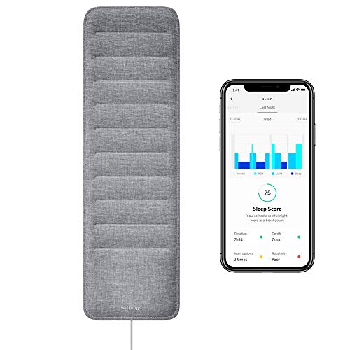 Withings Sleep – Sleep Tracking Pad Under The Mattress With Sleep Cycle Analysis