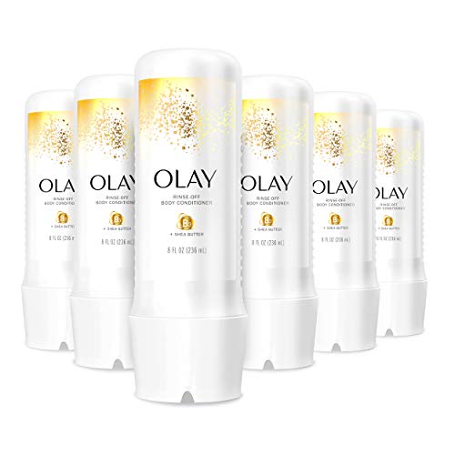 Olay In-Shower Rinse-Off Body Conditioner for Dry Skin with B3 and Shea Butter for Lasting Hydration, 8 Fl Oz (Pack of 6…