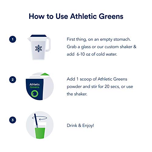 Athletic Greens Ultimate Daily, Whole Food Sourced All in One Greens Supplement Powder, NSF Certified, GlutenFree, Vegan…