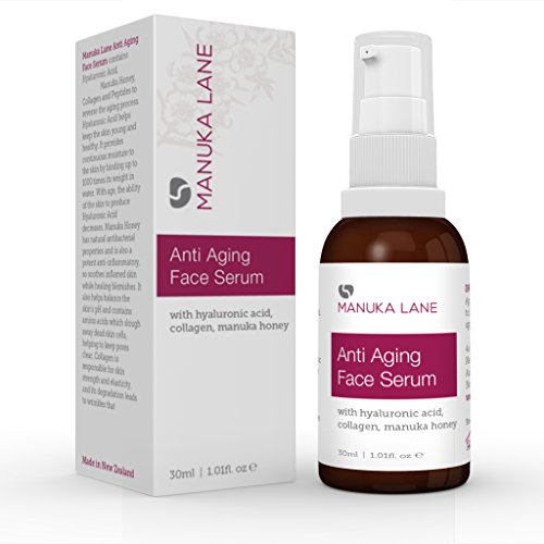 Manuka Honey Cream Serum with Collagen, Hyaluronic Acid, & Pure Honey, by Manuka Lane | Nature’s Most Powerful Facial…