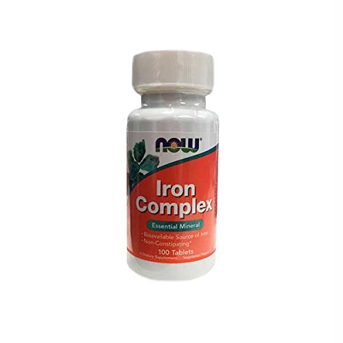 NOW Supplements, Iron Complex, Non-Constipating*, Essential Mineral, 100 Tablets
