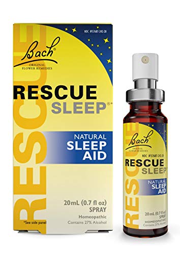 Bach RESCUE SLEEP Spray 20mL, Natural Sleep & Stress Relief Aid, Homeopathic Flower Essence, Vegan, Free of Melatonin…
