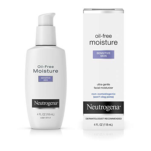 Neutrogena Oil Free Moisture Daily Hydrating Facial Moisturizer & Neck Cream with Glycerin – Fast Absorbing Ultra Gentle…