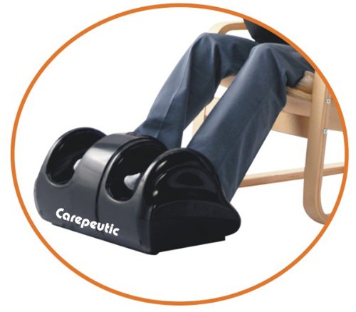 Carepeutic KH385L-B Deluxe Hand-touch Kneading Rolling Shiatsu Foot Massager for Tension and Fatigue Relief, Black