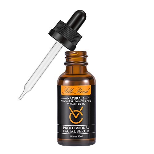 Silk Road Vitamin C Serum for Facial Skin Care with Hyaluronic Acid Vitamin E Anti-Aging Anti Wrinkle Anti Blemish and…